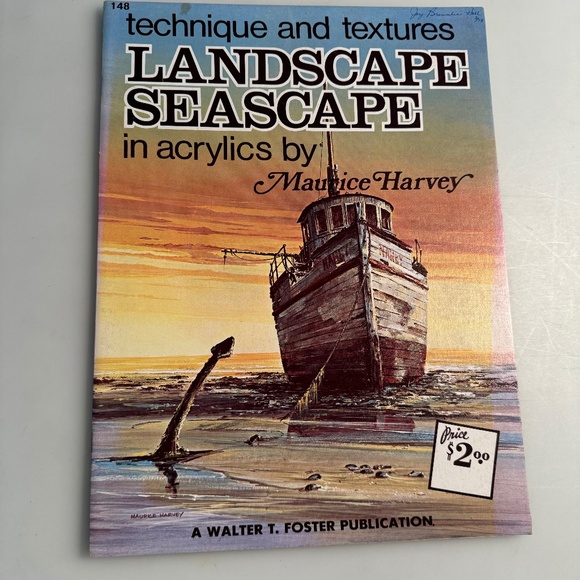 Walter Foster Techniques & Textures Landscape/Seascape Art Instruction  Book - Picture 1 of 4